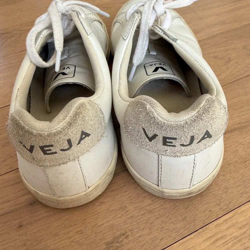 Veja Esplar Leather Sneakers Extra White Womens US 8 EUR 39 Low Top Shoes - Picture 9 of 12
